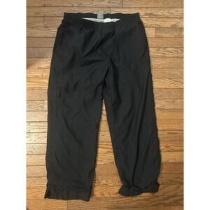 Vintage Nike Track Pants Silver Tag Soft Lining Size Large Y2K Black